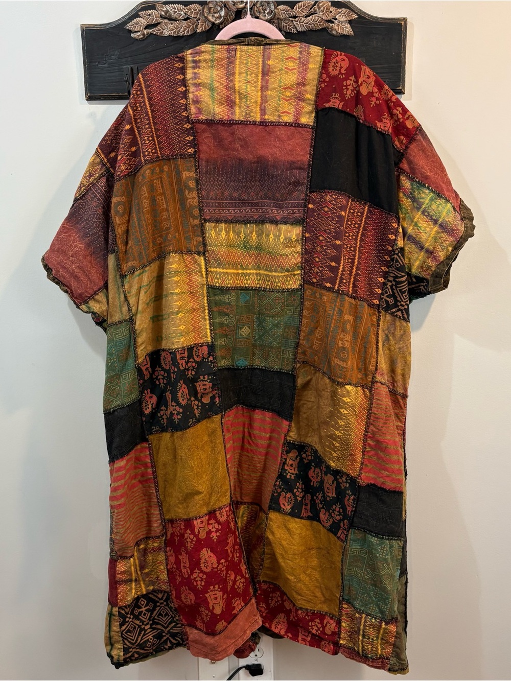 Kathmandu Boho Hippie Festival Patchwork Duster Kimono One Size